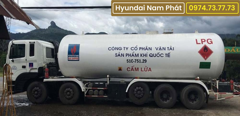 Xe Bồn Xitec 28,5 Khối Chở LPG Hyundai HD360